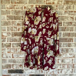 Lucca Floral High Neck‎ Mini Dress